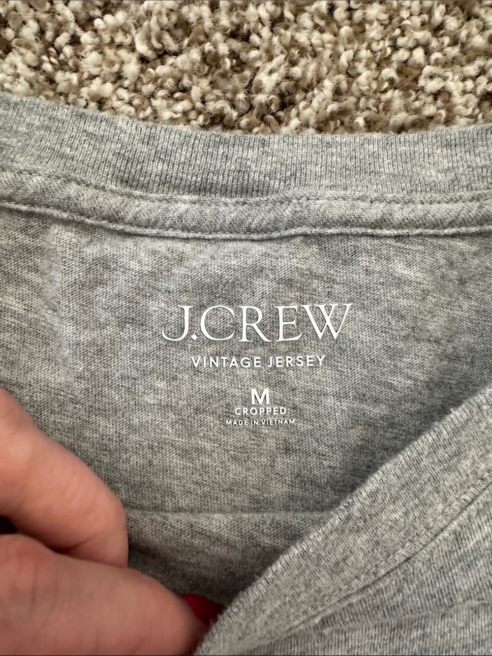 J. Crew Gray Long-Sleeve Vintage Jersey Tee - Picture 3 of 6